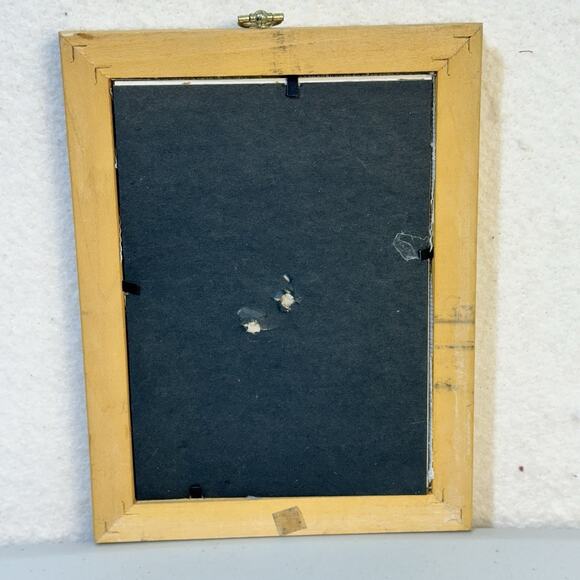 Hand Stitched Cross Stitch Garden Retreat Bench in Rose Garden Artwork 8.5 X 6.5 - Picture 5 of 5